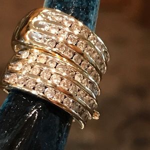 10K Yellow Gold & 72 Diamonds Huggie Earrings